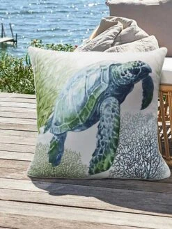 Outdoor Decor™ Floor Pillows, 24" X 24" -Nature's Yard Sales Store 8611118 115v trtl outdoor floor deco pillow 24x24 sea turtle