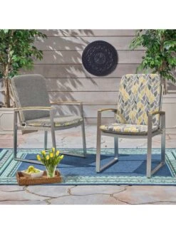 Outdoor Decor™ Seat Pad High Back Cushions, 20" X 45" 15 Outdoor Decor™ Seat Pad High Back Cushions, 20" X 45" -Nature's Yard Sales Store 8611125 108v ctlv outdoor seat pad high back cushions 20x45 citrus leaves