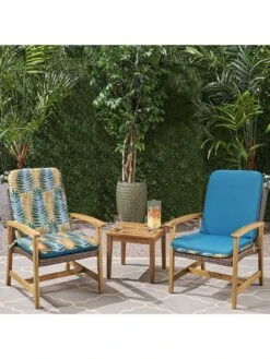 Outdoor Decor™ Seat Pad High Back Cushions, 20" X 45" 17 Outdoor Decor™ Seat Pad High Back Cushions, 20" X 45" -Nature's Yard Sales Store 8611125 200v aqua outdoor seat pad high back cushions 20x45 turqoise flowers