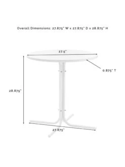 Crosley Griffith Outdoor Bistro Table 9 Crosley Griffith Outdoor Bistro Table -Nature's Yard Sales Store 8611576 05v
