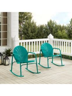Crosley Griffith 2-piece Outdoor Rocking Chair Set -Nature's Yard Sales Store 8611577 tu 28v