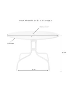 Crosley Tulip 5-piece Outdoor Dining Set -Nature's Yard Sales Store 8611578 09v