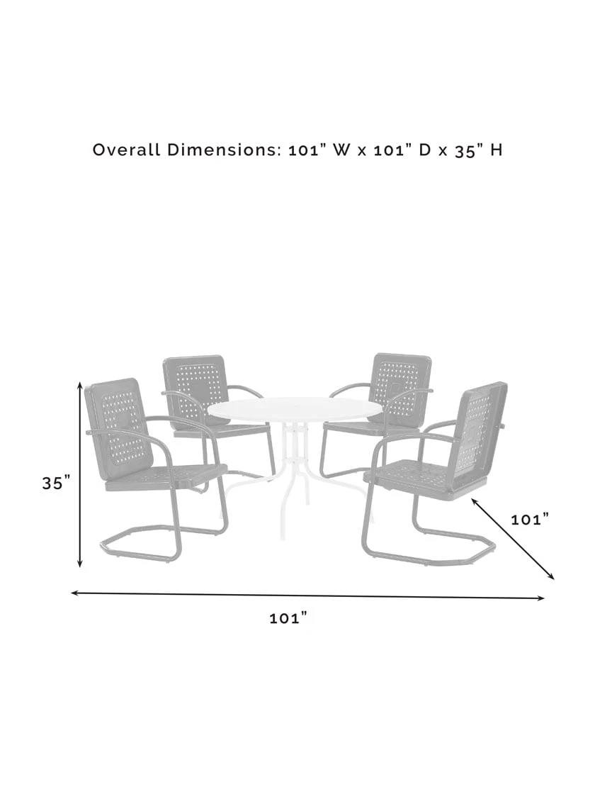 Crosley Bates 5-piece Outdoor Dining Set 11 Crosley Bates 5-piece Outdoor Dining Set - Image 11