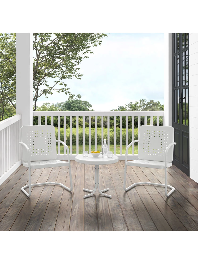 Crosley Bates 3-piece Outdoor Dining Chair Set 5 Crosley Bates 3-piece Outdoor Dining Chair Set - Image 5