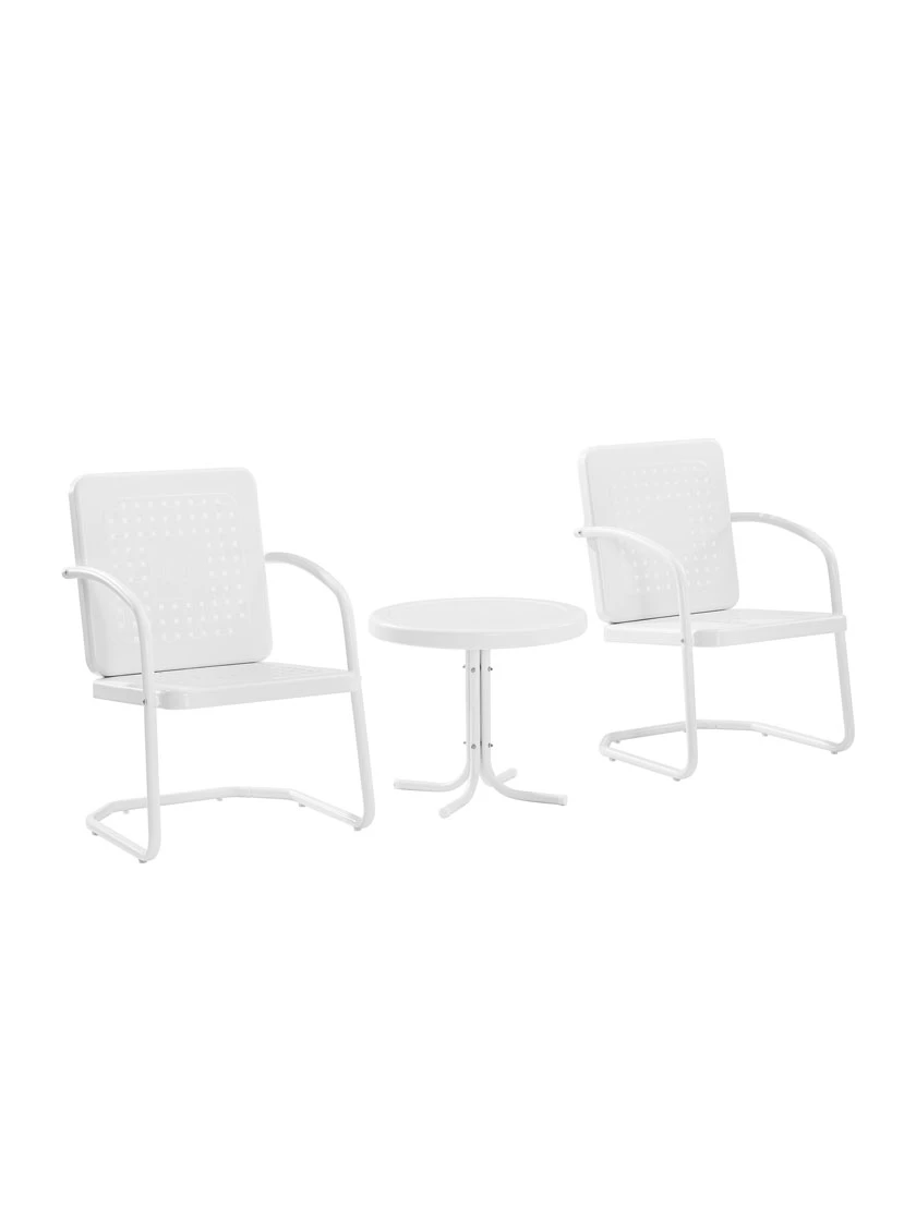 Crosley Bates 3-piece Outdoor Dining Chair Set 6 Crosley Bates 3-piece Outdoor Dining Chair Set - Image 6