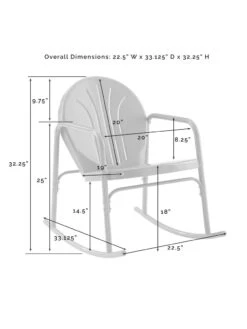 Crosley Griffith 3-piece Outdoor Rocking Chair Set -Nature's Yard Sales Store 8611588 09v