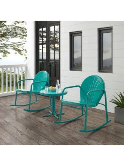 Crosley Griffith 3-piece Outdoor Rocking Chair Set -Nature's Yard Sales Store 8611588 tu 24v