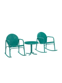 Crosley Griffith 3-piece Outdoor Rocking Chair Set -Nature's Yard Sales Store 8611588 tu 26v