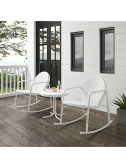 Crosley Griffith 3-piece Outdoor Rocking Chair Set -Nature's Yard Sales Store 8611588 wt 34v
