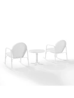 Crosley Griffith 3-piece Outdoor Rocking Chair Set -Nature's Yard Sales Store 8611588 wt 40v