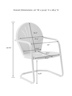 Crosley Griffith 3-piece Outdoor Bistro Set 31 Crosley Griffith 3-piece Outdoor Bistro Set -Nature's Yard Sales Store 8611589 07v