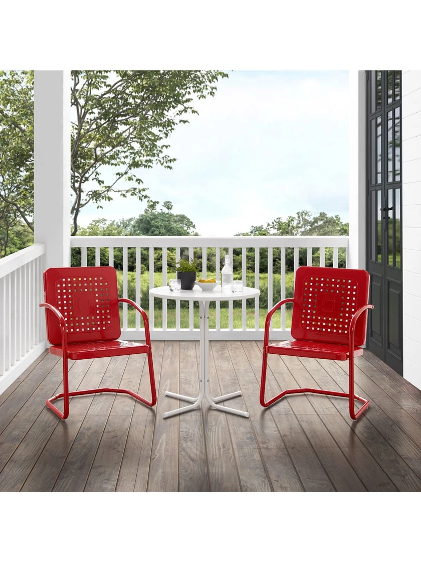Crosley Bates 3-piece Outdoor Bistro Set 2 Crosley Bates 3-piece Outdoor Bistro Set - Image 2