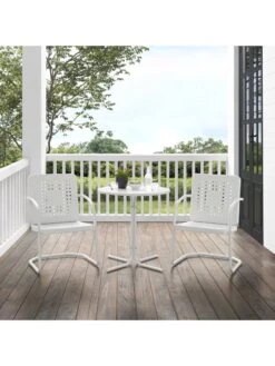 Crosley Bates 3-piece Outdoor Bistro Set 15 Crosley Bates 3-piece Outdoor Bistro Set -Nature's Yard Sales Store 8611590 wt 20v