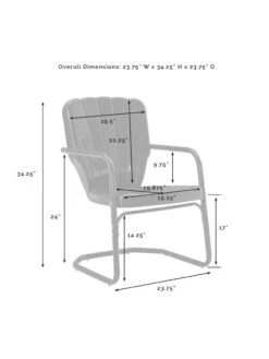 Crosley Ridgeland 3-piece Outdoor Bistro Set 32 Crosley Ridgeland 3-piece Outdoor Bistro Set -Nature's Yard Sales Store 8611594 10v