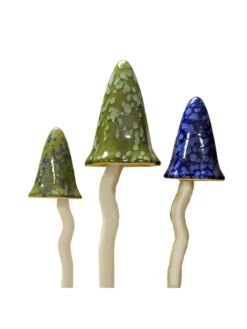 Potting Shed Tinkling Toadstool Sculptures, Set Of 3 -Nature's Yard Sales Store 8611730 win 06v potting shed tinkling toadstool sculptures set of 3 winter