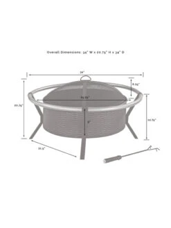 Crosley Yuma Firepit -Nature's Yard Sales Store 8611946 07v