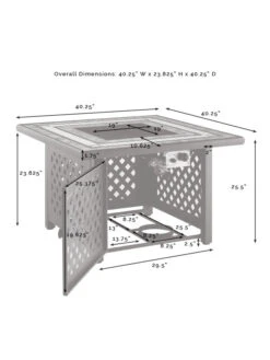 Crosley Tucson Fire Table -Nature's Yard Sales Store 8611947 11v