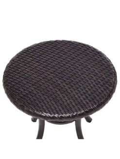 Crosley Palm Harbor Outdoor Wicker Round Side Table -Nature's Yard Sales Store 8611949 06v