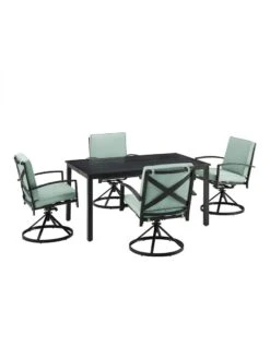 Crosley Kaplan 5Pc Outdoor Dining Set With Swivel Chairs -Nature's Yard Sales Store 8611955 03v