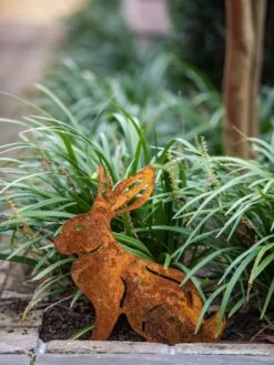 Corten Steel Animal Garden Stakes -Nature's Yard Sales Store 8612060 076 tif