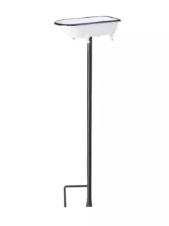 White Enamel Bathtub Birdbath -Nature's Yard Sales Store 8612266 03V jpeg