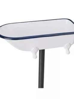White Enamel Bathtub Birdbath -Nature's Yard Sales Store 8612266 04V jpeg