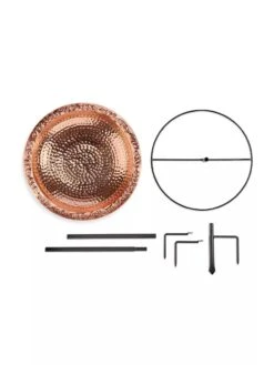 Copper Birdbath, 18" With Stake -Nature's Yard Sales Store 8612271 03V