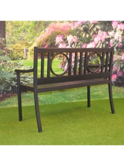 Gramercy Outdoor Metal Bench -Nature's Yard Sales Store 8612281 01v