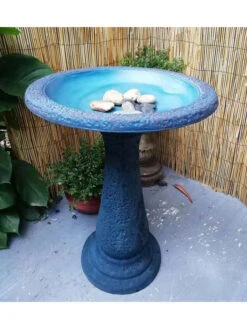 Exaco Enduro Clay Birdbath -Nature's Yard Sales Store 8612394bl 06v