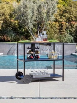 Nature's Yard Sales Store 32 Veradek Stainless Steel Outdoor Kitchen Series Bar Cart