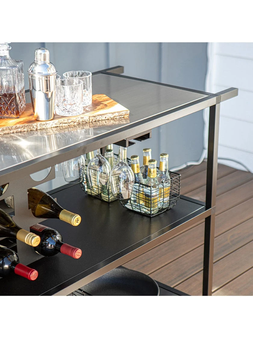 Veradek Stainless Steel Outdoor Kitchen Series Bar Cart 4 Veradek Stainless Steel Outdoor Kitchen Series Bar Cart - Image 4