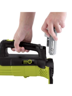 Sun Joe® 24V ION+ 2.0-Ah Cordless Compact Turbine Jet Blower, 100-MPH 350-CFM -Nature's Yard Sales Store 8612516 10v