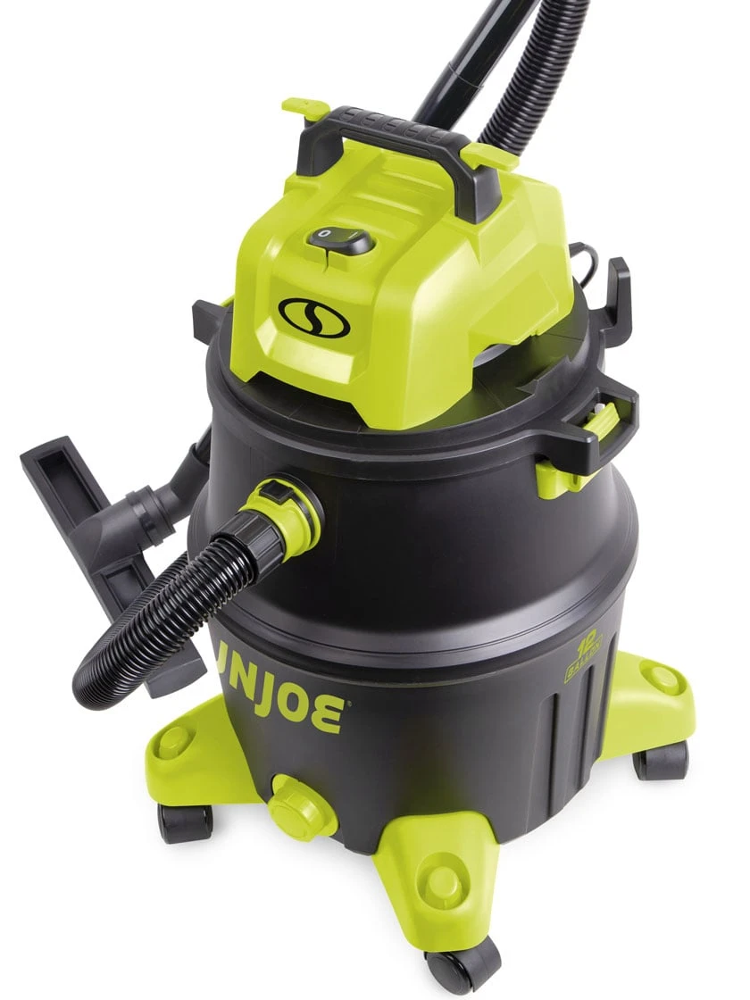 Sun Joe® 12-Gal 1200W 6.5 Pk HP Wet/Dry Shop Vac, HEPA Filtration, Wheeled W/Attachments 1 Sun Joe® 12-Gal 1200W 6.5 Pk HP Wet/Dry Shop Vac, HEPA Filtration, Wheeled W/Attachments