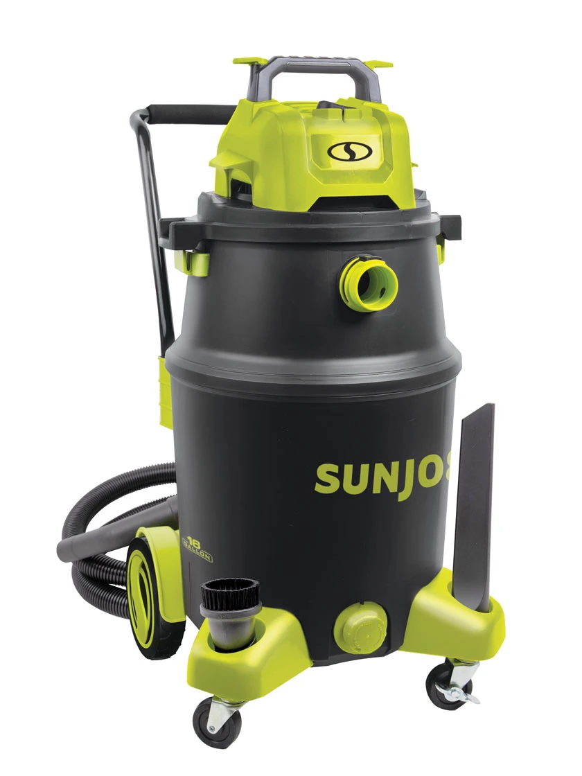 Sun Joe® 16-Gal 1200W 6.5 Pk HP Wet/Dry Shop Vac, HEPA Filtration, Wheeled W/Attachments 1 Sun Joe® 16-Gal 1200W 6.5 Pk HP Wet/Dry Shop Vac, HEPA Filtration, Wheeled W/Attachments