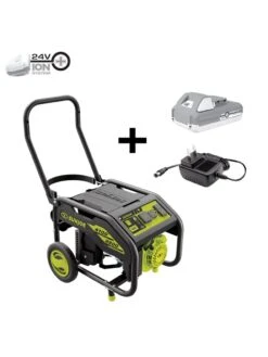 Sun Joe® 4,100/3,300-Running Watt Propane Powered Portable Generator W/24VBattery Starter -Nature's Yard Sales Store 8612525 01v