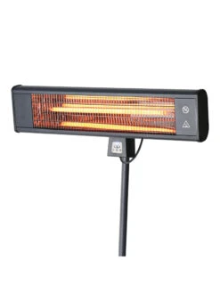 Sun Joe® 1500W Elec. Infrared OD Patio Heater, Adjust Ht. Range, W/Wall Bracket & Cover -Nature's Yard Sales Store 8612532 01v
