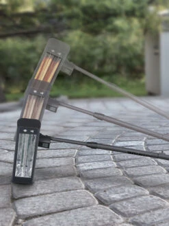 Sun Joe® 1500W Elec. Infrared OD Patio Heater, Adjust Ht. Range, W/Wall Bracket & Cover -Nature's Yard Sales Store 8612532 08v