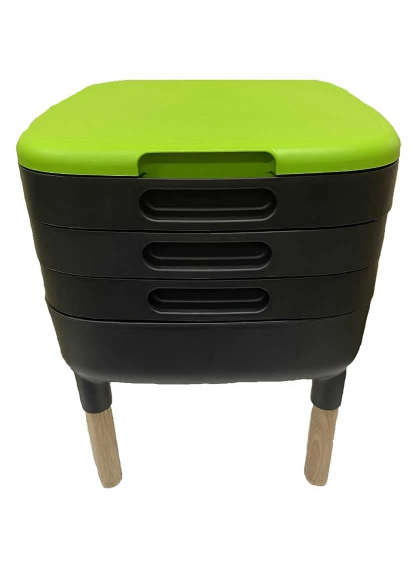 Maze Worm Farm Composter Trays With Wood Legs 3 Maze Worm Farm Composter Trays With Wood Legs - Image 3