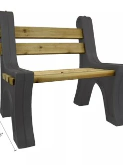 Custom Length Lightweight Indoor Or Outdoor Bench Ends -Nature's Yard Sales Store 8612857GY 07V tif