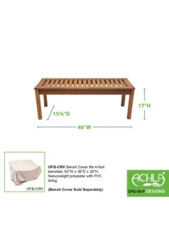 Achla Designs Backless Bench, 4' 7 Achla Designs Backless Bench, 4' -Nature's Yard Sales Store 8612909 04v