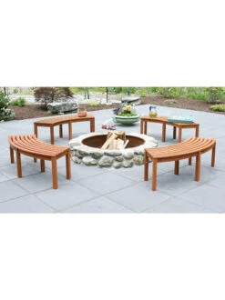 Achla Designs Curved Backless Bench 8 Achla Designs Curved Backless Bench -Nature's Yard Sales Store 8612910 04v