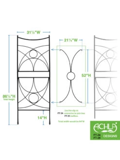 Achla Aurora Trellis Center Link -Nature's Yard Sales Store 8612993 02v