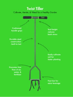 Yard Butler® Twist Tiller -Nature's Yard Sales Store 8613177 02v