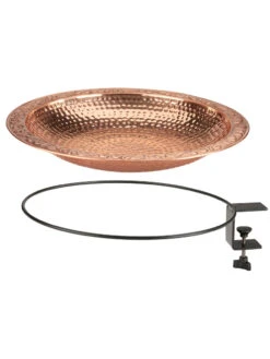 Pure Copper Bird Bath Deck Mount -Nature's Yard Sales Store 8613382 03v