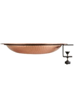 Pure Copper Bird Bath Deck Mount -Nature's Yard Sales Store 8613382 04v