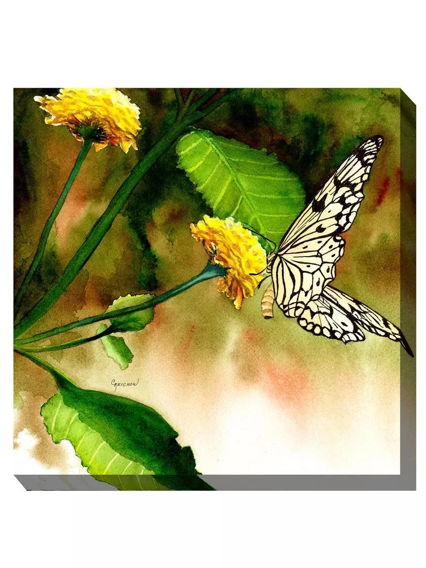 Butterfly Kiss Outdoor Wall Art 3 Butterfly Kiss Outdoor Wall Art - Image 3