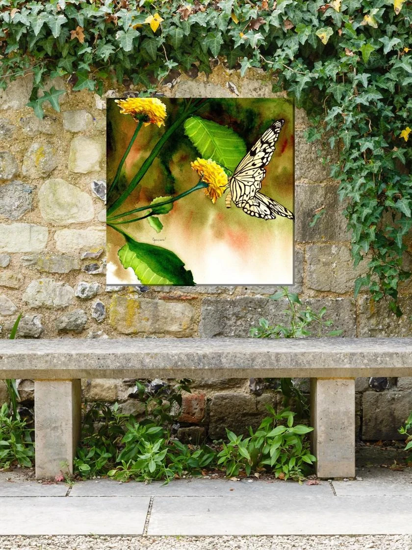 Butterfly Kiss Outdoor Wall Art 2 Butterfly Kiss Outdoor Wall Art - Image 2