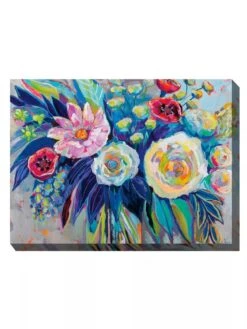 Floral Array Outdoor Wall Art -Nature's Yard Sales Store 8614011 01V 3 4