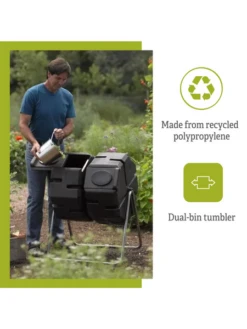 Dual Batch Composter Success Kit -Nature's Yard Sales Store webimage Dual Compost Bin 7